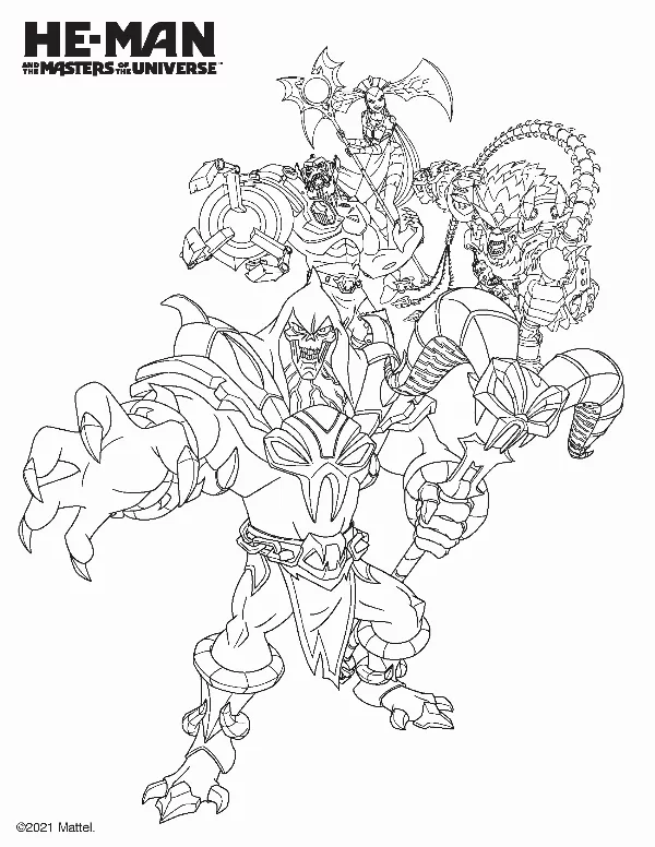 MOTU Colouring Sheet 7